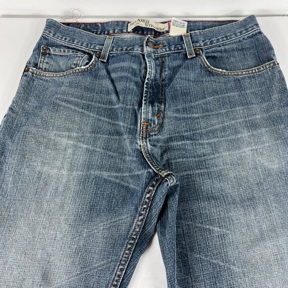 Y2K Levi's Jeans Men's 34x30* 559 Relaxed Straight Blue Thrashed Denim Tag 34x32 - Picture 2 of 16